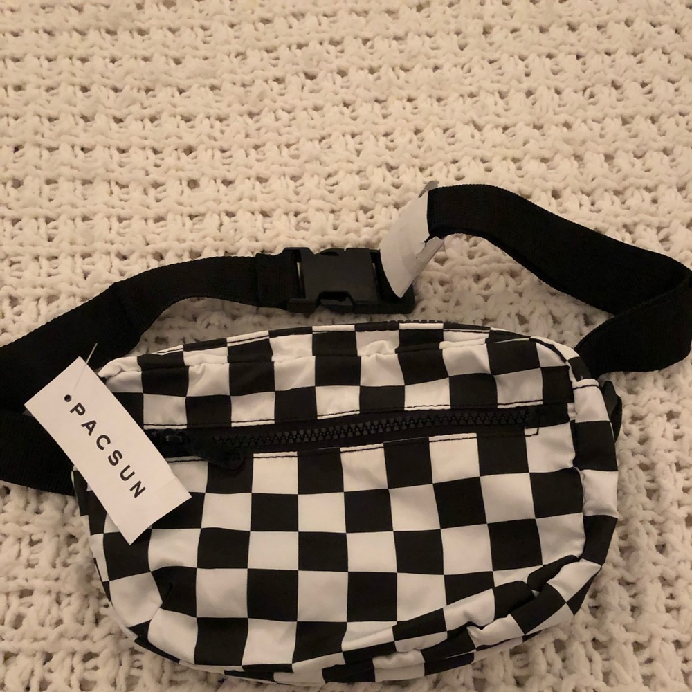 Pacsun checkered fanny pack